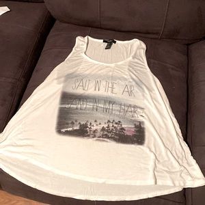 White tshirt tank top